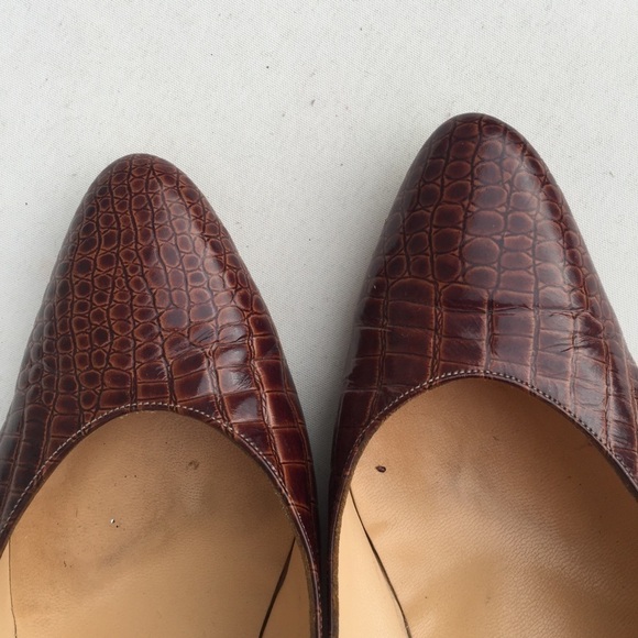 Jack Rogers Snakeskin Brown Pumps - Picture 2 of 5